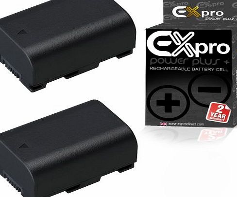 Ex-Pro [2 PACK] JVC BN-VG114EU, BN-VG114E, BN-VG114, BNVG114 3.6v 1400mAh [EXACT] High Power Plus  Li-Ion Rechargeable Data Battery for JVC Camcorders [See description for Models]